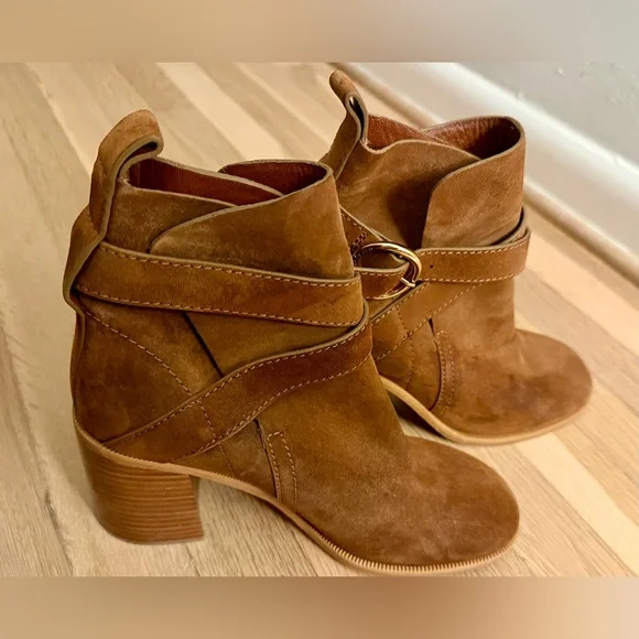 ✨ Poshmark Sales Pitch – See by Chloé “Shade” Suede Boots – Size 10 ✨ - Picture 2 of 9